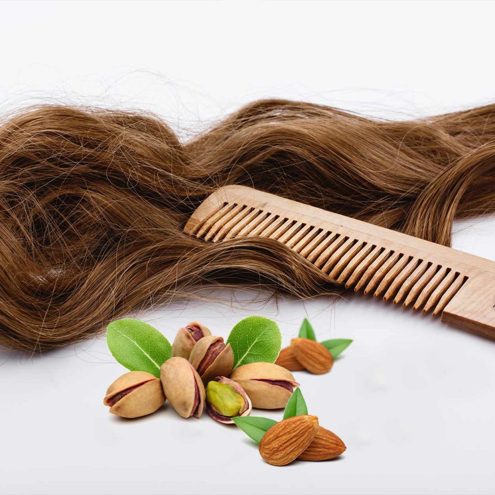 Properties of nuts for hair